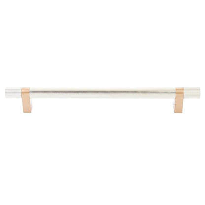 Emtek - Concealed Surface, Select Bar Appliance Pull 12 Inch C-C, Rectangular Bar Stem, Knurled Bar