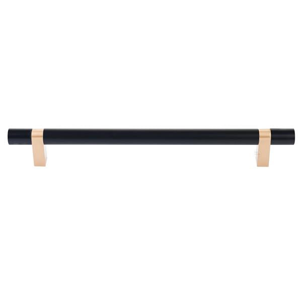 Emtek - Concealed Surface, Select Bar Appliance Pull 12 Inch C-C, Rectangular Bar Stem, Smooth Bar