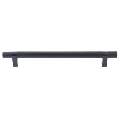 Emtek - Concealed Surface, Select Bar Appliance Pull 12 Inch C-C, Rectangular Bar Stem, Knurled Bar