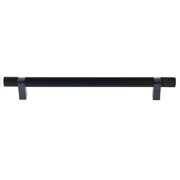 Emtek - Concealed Surface, Select Bar Appliance Pull 12 Inch C-C, Rectangular Bar Stem, Knurled Bar