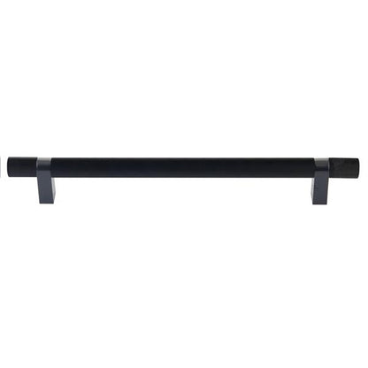 Emtek - Concealed Surface, Select Bar Appliance Pull 12 Inch C-C, Rectangular Bar Stem, Knurled Bar