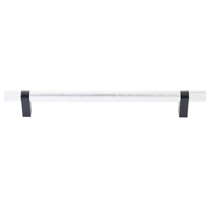 Emtek - Concealed Surface, Select Bar Appliance Pull 12 Inch C-C, Rectangular Bar Stem, Knurled Bar