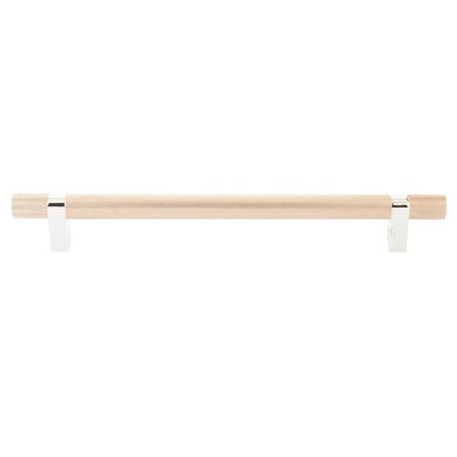 Emtek - Concealed Surface, Select Bar Appliance Pull 12 Inch C-C, Rectangular Bar Stem, Knurled Bar