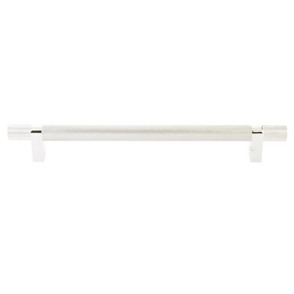 Emtek - Concealed Surface, Select Bar Appliance Pull 12 Inch C-C, Rectangular Bar Stem, Knurled Bar
