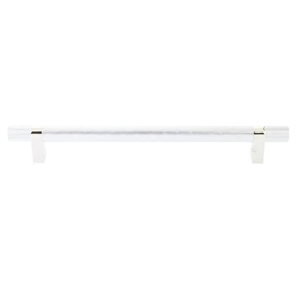 Emtek - Concealed Surface, Select Bar Appliance Pull 12 Inch C-C, Rectangular Bar Stem, Knurled Bar