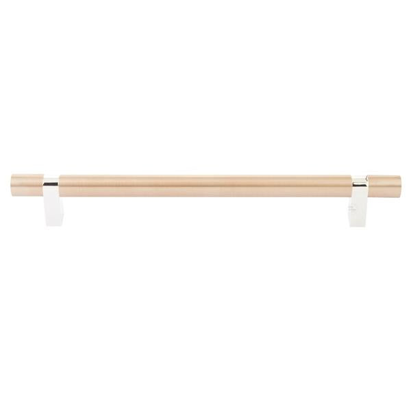 Emtek - Concealed Surface, Select Bar Appliance Pull 12 Inch C-C, Rectangular Bar Stem, Smooth Bar