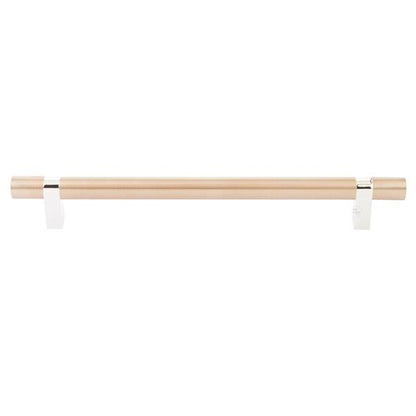 Emtek - Concealed Surface, Select Bar Appliance Pull 12 Inch C-C, Rectangular Bar Stem, Smooth Bar