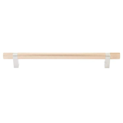Emtek - Concealed Surface, Select Bar Appliance Pull 12 Inch C-C, Rectangular Bar Stem, Knurled Bar