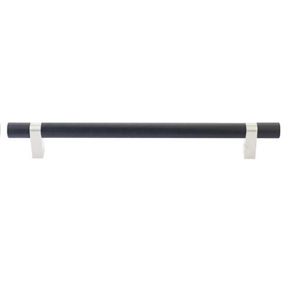 Emtek - Concealed Surface, Select Bar Appliance Pull 12 Inch C-C, Rectangular Bar Stem, Knurled Bar