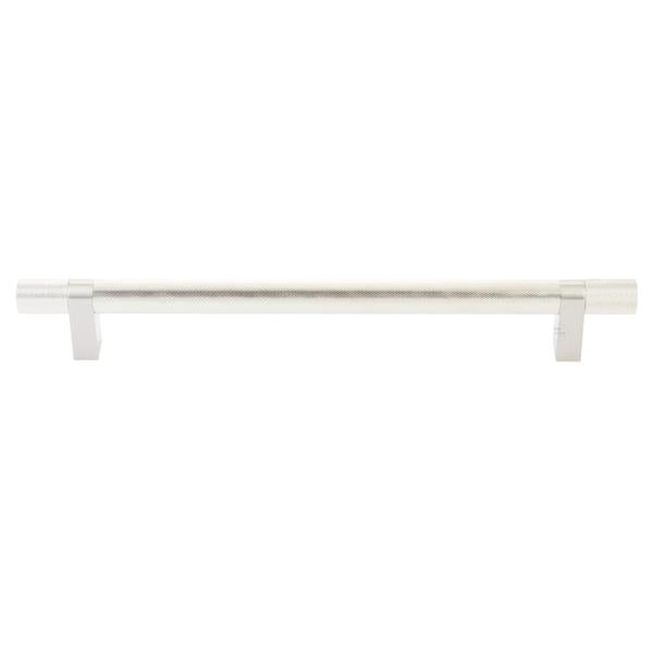 Emtek - Concealed Surface, Select Bar Appliance Pull 12 Inch C-C, Rectangular Bar Stem, Knurled Bar