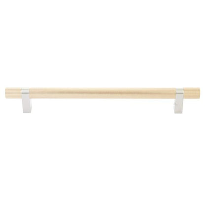 Emtek - Concealed Surface, Select Bar Appliance Pull 12 Inch C-C, Rectangular Bar Stem, Knurled Bar