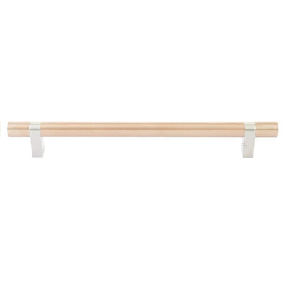 Emtek - Concealed Surface, Select Bar Appliance Pull 12 Inch C-C, Rectangular Bar Stem, Smooth Bar