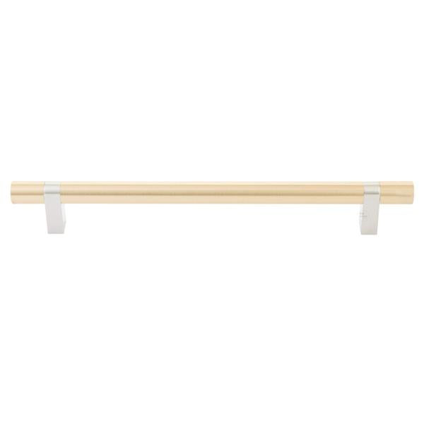 Emtek - Concealed Surface, Select Bar Appliance Pull 12 Inch C-C, Rectangular Bar Stem, Smooth Bar