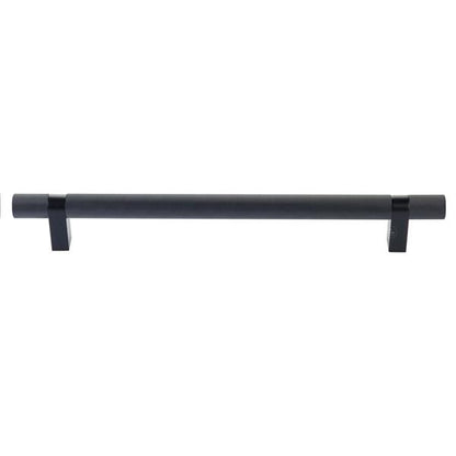 Emtek - Concealed Surface, Select Bar Appliance Pull 12 Inch C-C, Rectangular Bar Stem, Knurled Bar