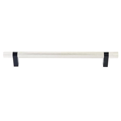 Emtek - Concealed Surface, Select Bar Appliance Pull 12 Inch C-C, Rectangular Bar Stem, Knurled Bar