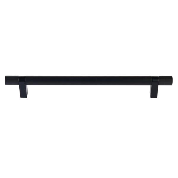 Emtek - Concealed Surface, Select Bar Appliance Pull 12 Inch C-C, Rectangular Bar Stem, Knurled Bar