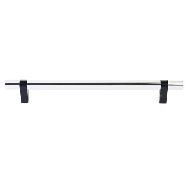 Emtek - Concealed Surface, Select Bar Appliance Pull 12 Inch C-C, Rectangular Bar Stem, Smooth Bar