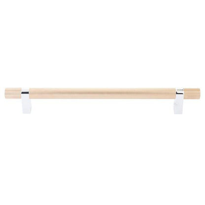 Emtek - Concealed Surface, Select Bar Appliance Pull 12 Inch C-C, Rectangular Bar Stem, Knurled Bar