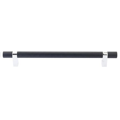 Emtek - Concealed Surface, Select Bar Appliance Pull 12 Inch C-C, Rectangular Bar Stem, Knurled Bar