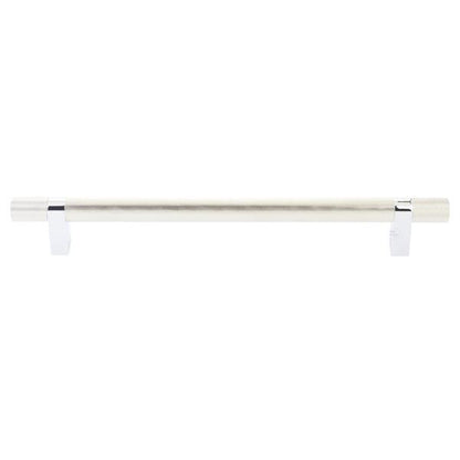 Emtek - Concealed Surface, Select Bar Appliance Pull 12 Inch C-C, Rectangular Bar Stem, Knurled Bar