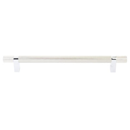 Emtek - Concealed Surface, Select Bar Appliance Pull 12 Inch C-C, Rectangular Bar Stem, Knurled Bar