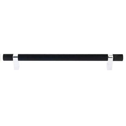 Emtek - Concealed Surface, Select Bar Appliance Pull 12 Inch C-C, Rectangular Bar Stem, Knurled Bar