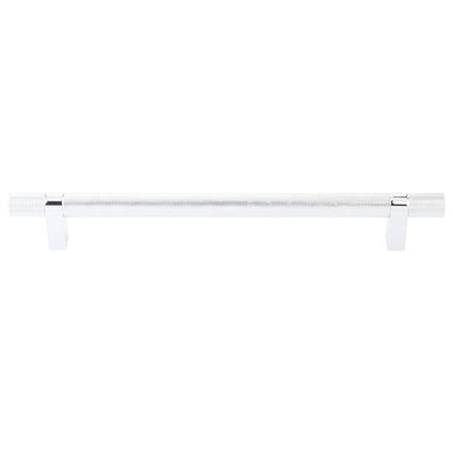 Emtek - Concealed Surface, Select Bar Appliance Pull 12 Inch C-C, Rectangular Bar Stem, Knurled Bar