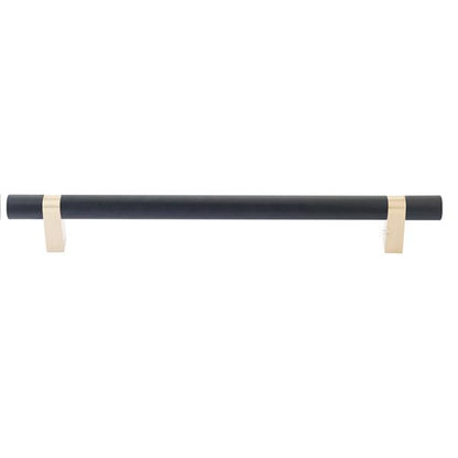 Emtek - Concealed Surface, Select Bar Appliance Pull 12 Inch C-C, Rectangular Bar Stem, Knurled Bar