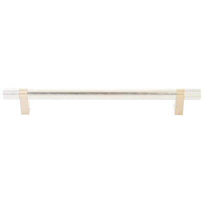 Emtek - Concealed Surface, Select Bar Appliance Pull 12 Inch C-C, Rectangular Bar Stem, Knurled Bar