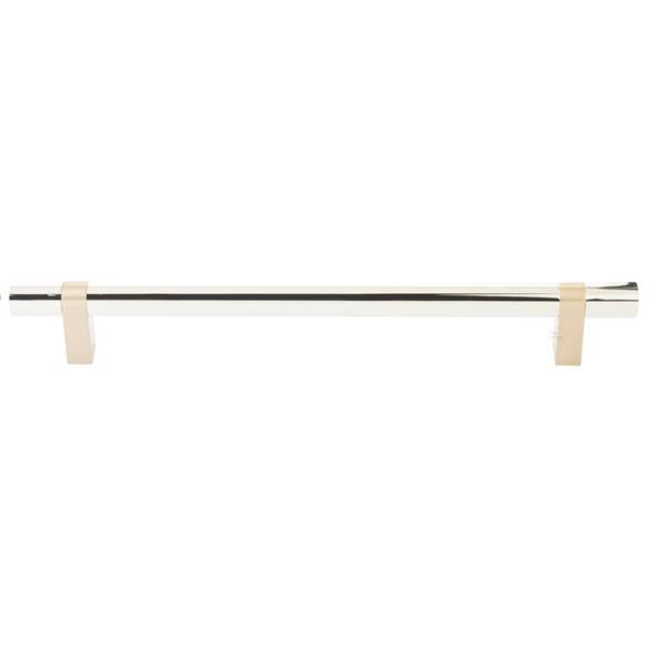 Emtek - Concealed Surface, Select Bar Appliance Pull 12 Inch C-C, Rectangular Bar Stem, Smooth Bar