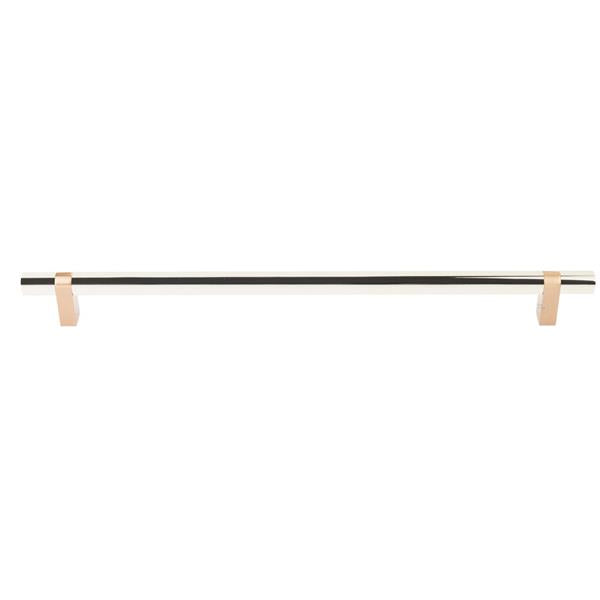 Emtek - Concealed Surface, Select Bar Appliance Pull 18 Inch C-C, Rectangular Bar Stem, Smooth Bar