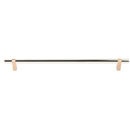 Emtek - Concealed Surface, Select Bar Appliance Pull 18 Inch C-C, Rectangular Bar Stem, Smooth Bar