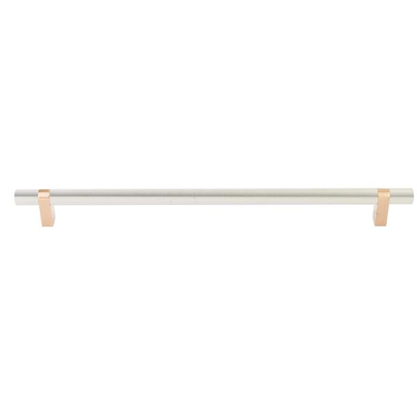 Emtek - Concealed Surface, Select Bar Appliance Pull 18 Inch C-C, Rectangular Bar Stem, Smooth Bar