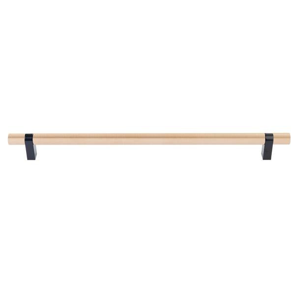Emtek - Concealed Surface, Select Bar Appliance Pull 18 Inch C-C, Rectangular Bar Stem, Smooth Bar
