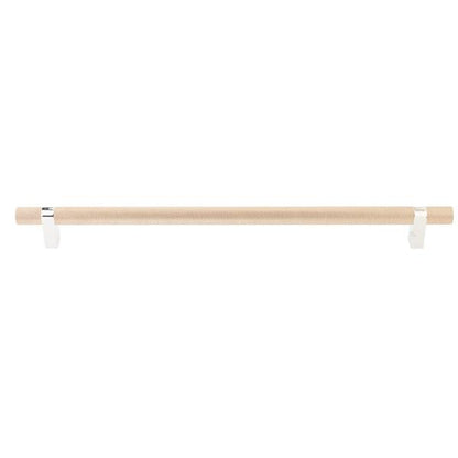 Emtek - Concealed Surface, Select Bar Appliance Pull 18 Inch C-C, Rectangular Bar Stem, Knurled Bar