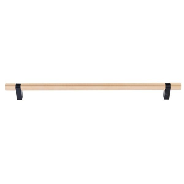 Emtek - Concealed Surface, Select Bar Appliance Pull 18 Inch C-C, Rectangular Bar Stem, Smooth Bar