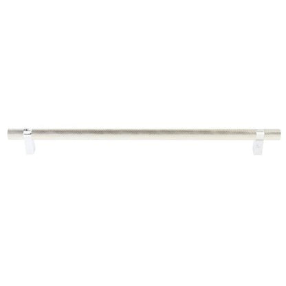 Emtek - Concealed Surface, Select Bar Appliance Pull 18 Inch C-C, Rectangular Bar Stem, Knurled Bar