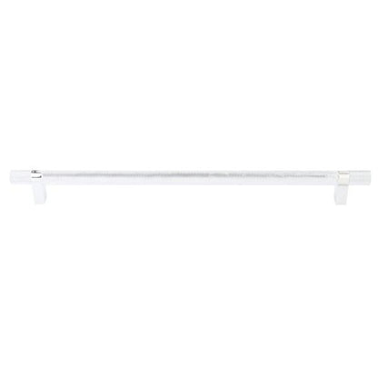 Emtek - Concealed Surface, Select Bar Appliance Pull 18 Inch C-C, Rectangular Bar Stem, Knurled Bar