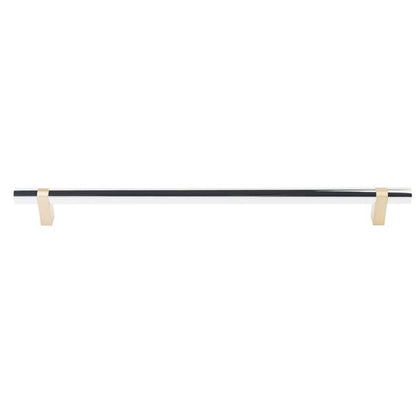 Emtek - Concealed Surface, Select Bar Appliance Pull 18 Inch C-C, Rectangular Bar Stem, Smooth Bar