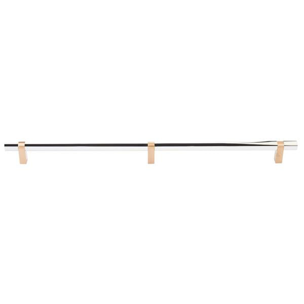 Emtek - Concealed Surface, Select Bar Appliance Pull 24 Inch C-C, Rectangular Bar Stem, Smooth Bar