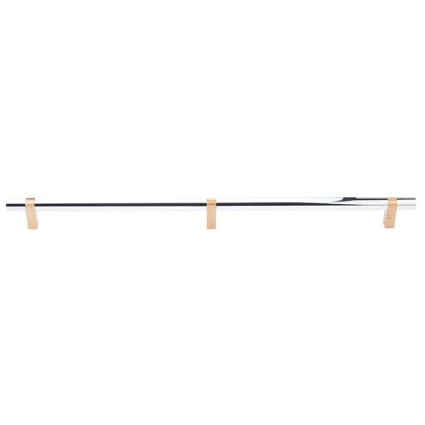 Emtek - Concealed Surface, Select Bar Appliance Pull 24 Inch C-C, Rectangular Bar Stem, Smooth Bar
