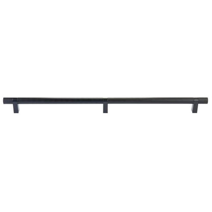 Emtek - Concealed Surface, Select Bar Appliance Pull 24 Inch C-C, Rectangular Bar Stem, Knurled Bar