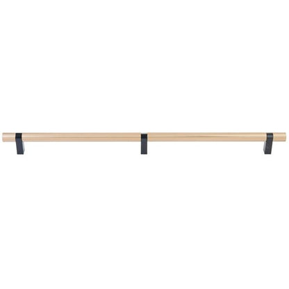 Emtek - Concealed Surface, Select Bar Appliance Pull 24 Inch C-C, Rectangular Bar Stem, Smooth Bar