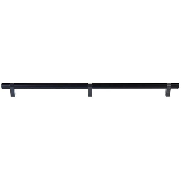 Emtek - Concealed Surface, Select Bar Appliance Pull 24 Inch C-C, Rectangular Bar Stem, Smooth Bar