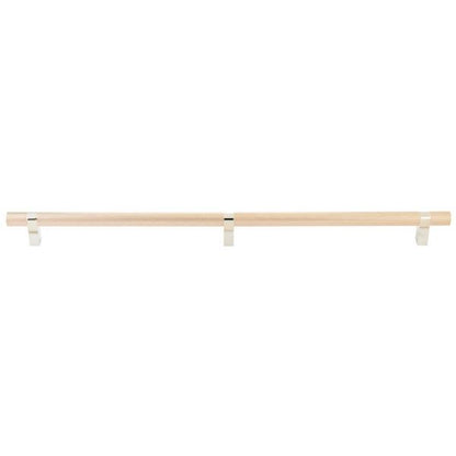Emtek - Concealed Surface, Select Bar Appliance Pull 24 Inch C-C, Rectangular Bar Stem, Knurled Bar