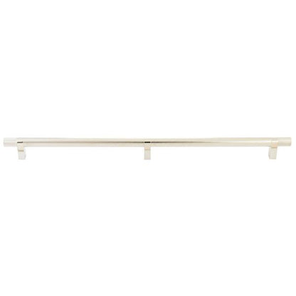 Emtek - Concealed Surface, Select Bar Appliance Pull 24 Inch C-C, Rectangular Bar Stem, Knurled Bar