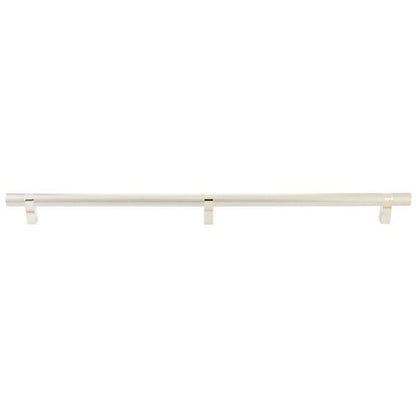 Emtek - Concealed Surface, Select Bar Appliance Pull 24 Inch C-C, Rectangular Bar Stem, Knurled Bar