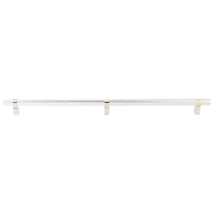 Emtek - Concealed Surface, Select Bar Appliance Pull 24 Inch C-C, Rectangular Bar Stem, Knurled Bar
