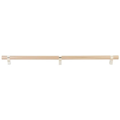 Emtek - Concealed Surface, Select Bar Appliance Pull 24 Inch C-C, Rectangular Bar Stem, Smooth Bar