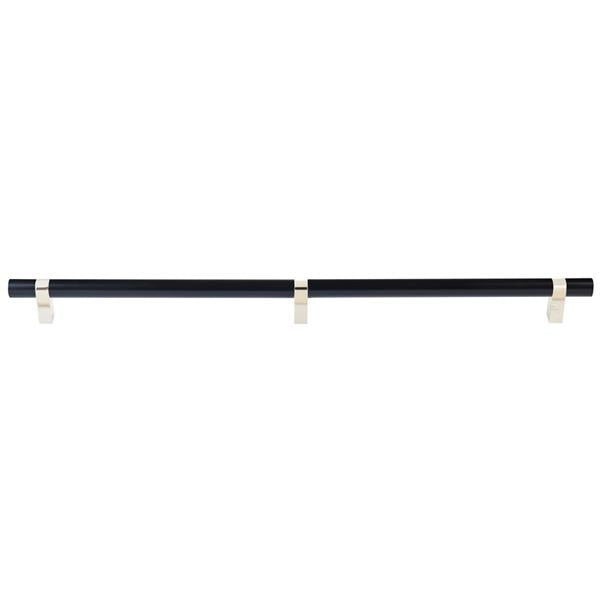 Emtek - Concealed Surface, Select Bar Appliance Pull 24 Inch C-C, Rectangular Bar Stem, Smooth Bar